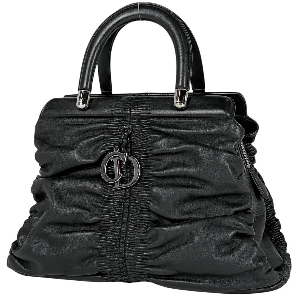 Christian Dior Karenina handbag leather black